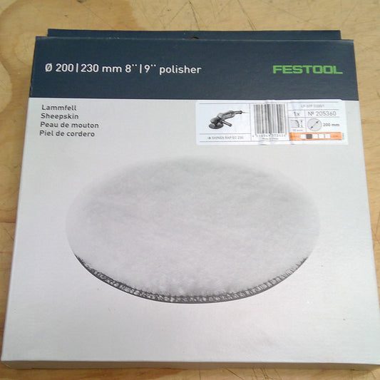 200mm Sheepskin Polishing Buff Pad