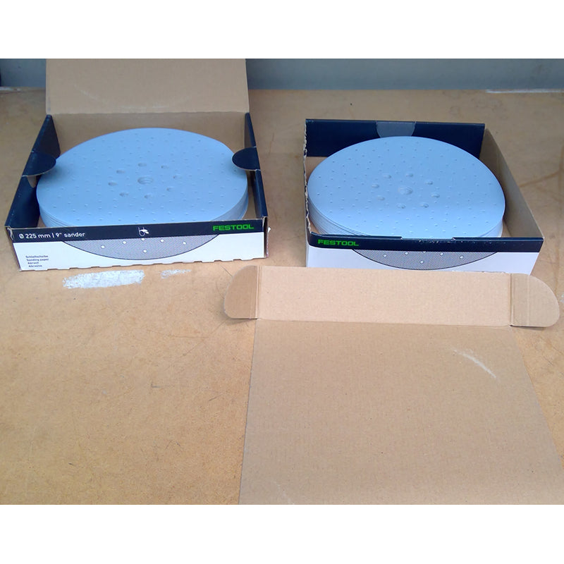 225mm Granat Abrasive Disc 128-hole P180 – 25 Pack