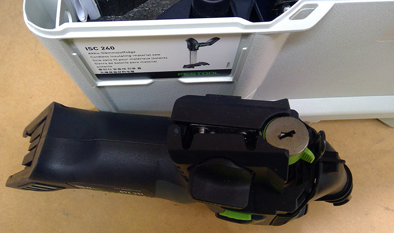 ISC 18V 240mm Cordless Insulation Saw 5.0Ah Bluetooth Set