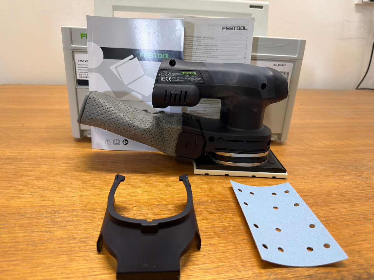 RTSC 400 18V 80mm x 133mm Cordless Orbital 1/4 Sheet Sander Basic in Systainer — warehouse photo 1
