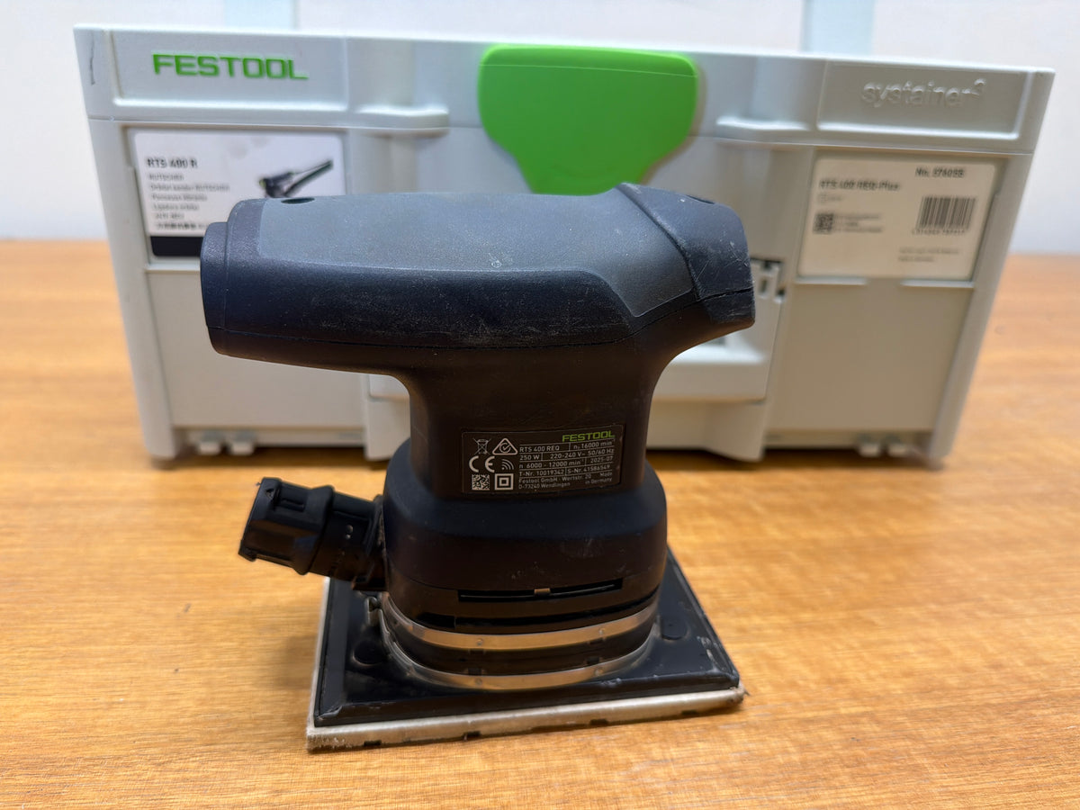 RTS 400 REQ 80 x 133mm Orbital 1/4 Sheet Sander in Systainer — warehouse photo 2