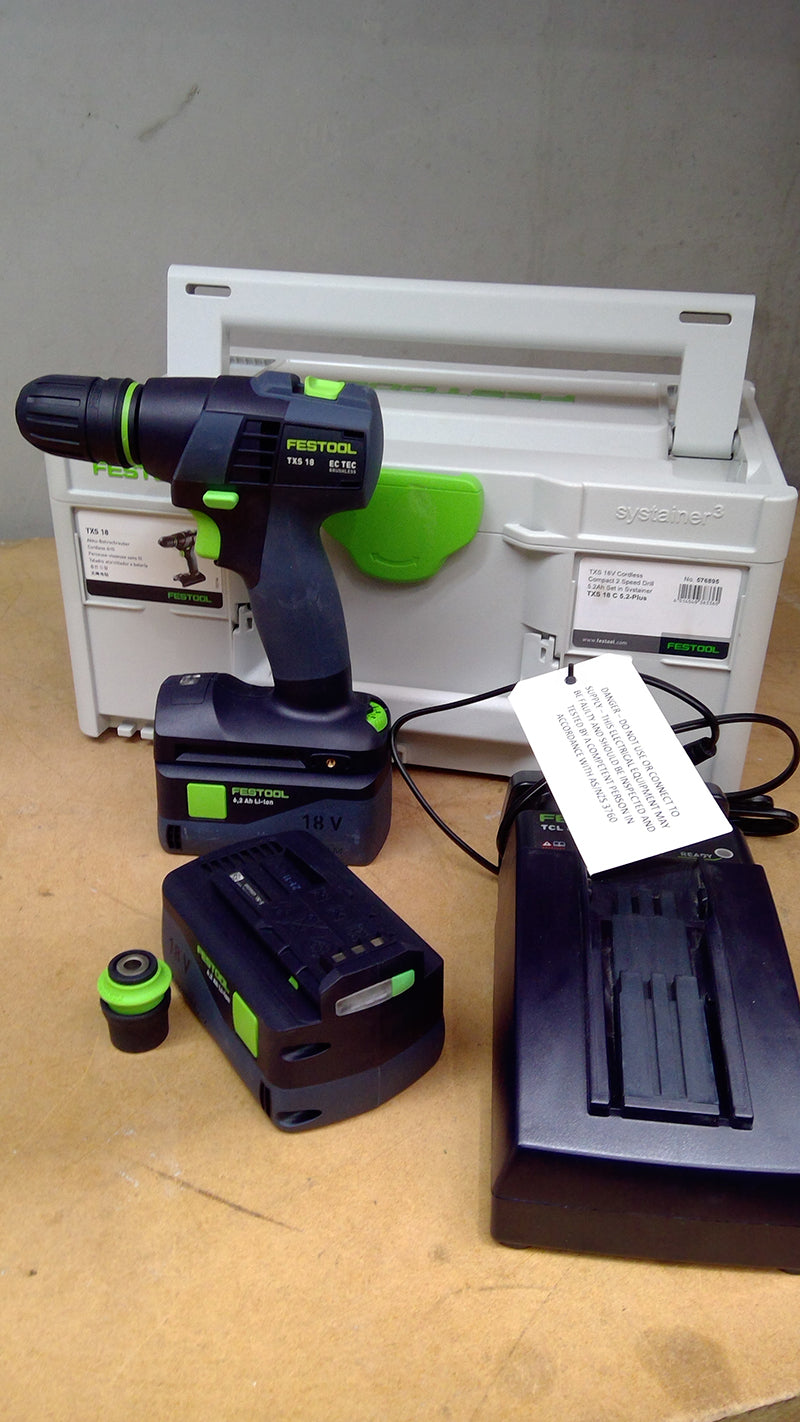 TXS 18V Cordless Compact 2 Speed Drill Set - Ex-Demo