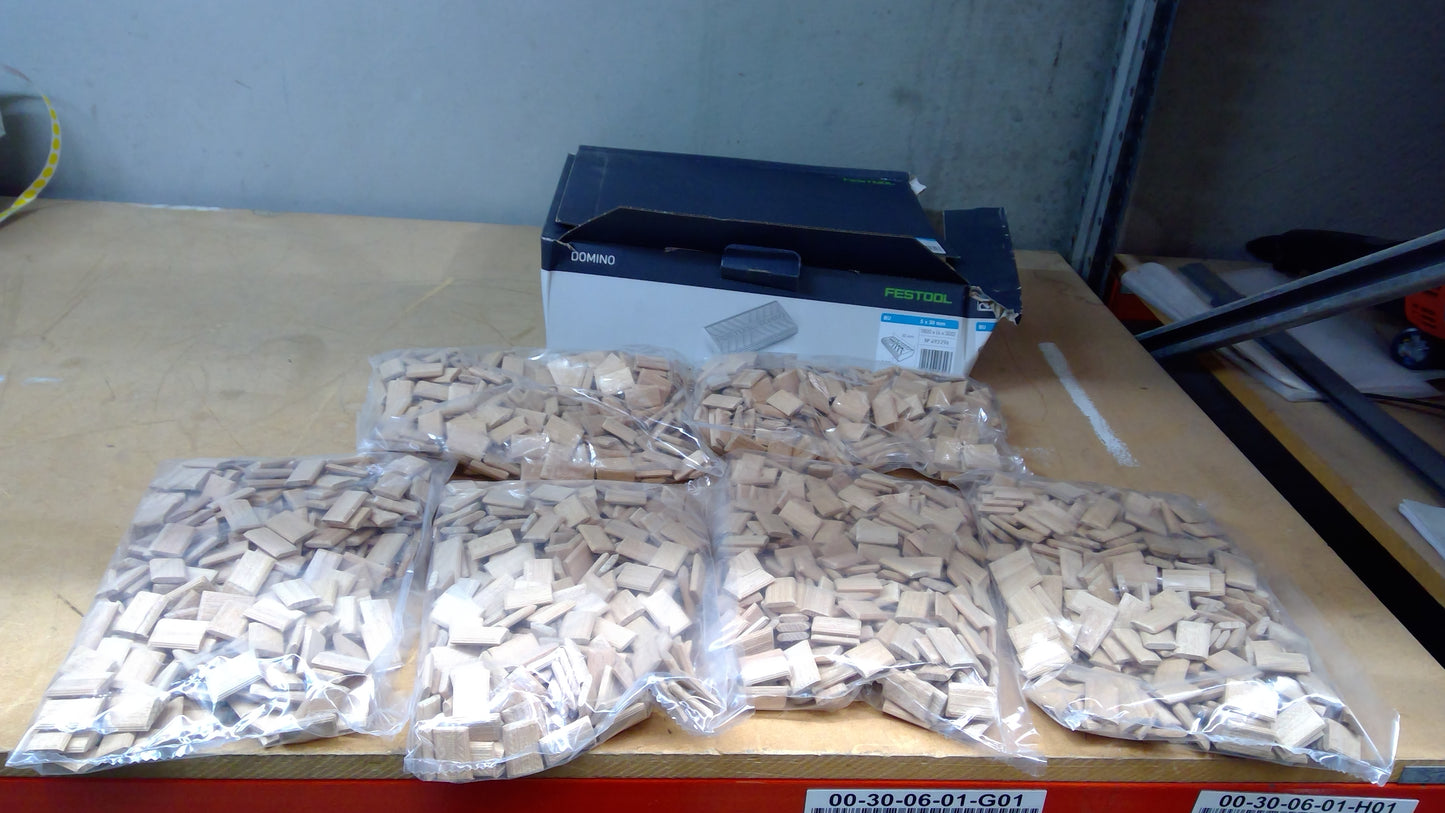 Beech Tenons 5 x 30mm for DF 500 – 1800 Pack