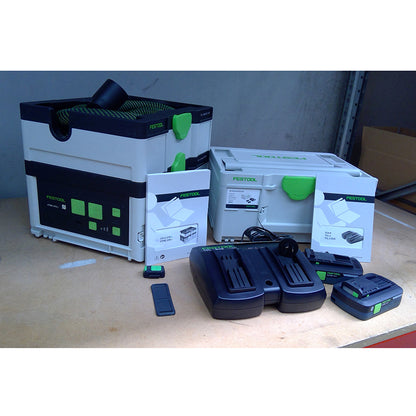 CTMC SYSI 4.5l M Class 18V Cordless Mobile Dust Extractor and 4.0Ah High Power Energy Set- New with damage