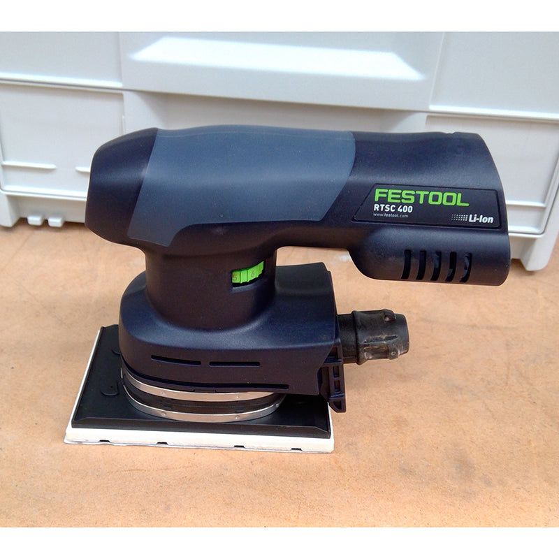 RTSC 400 18V 80mm x 133mm Cordless Orbital Sander Bluetooth 3.0Ah Set– Ex-Demo