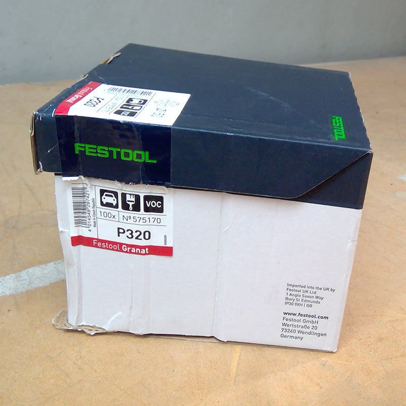 Granat D150mm 48-hole Abrasive Disc P320 – 100 Pack