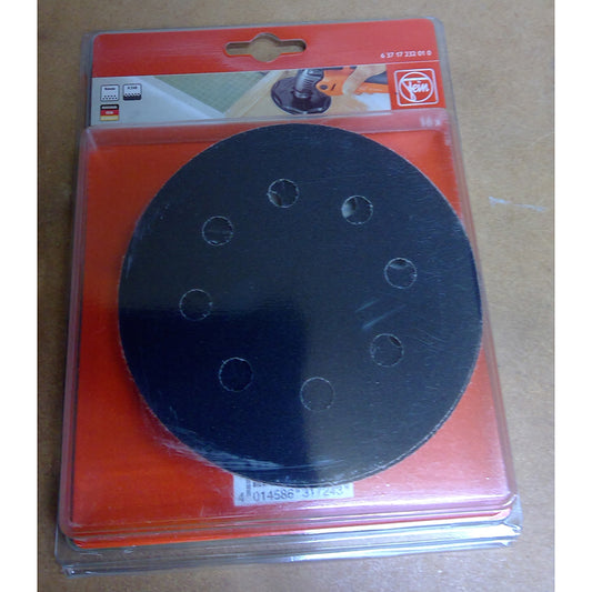 Sanding Sheet Perforated Circular D115 P240 - 16 Pack - Clearance