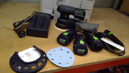 ETSC 125 18V Cordless Random Orbital Sander 3.0Ah Set - Ex-Demo