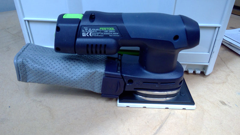 RTSC 400 18V 80mm x 133mm Cordless Orbital 1/4 Sheet Sander Bluetooth 3.0Ah Set in Systainer - Ex-Demo