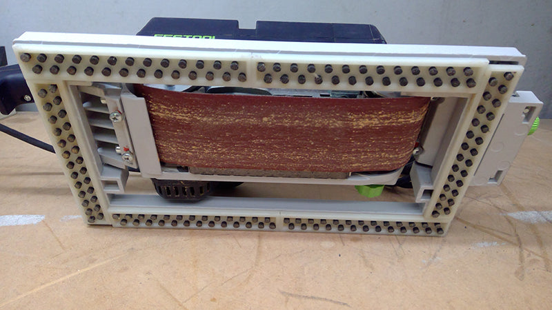 BS 75mm Belt Sander in Systainer with Sanding Frame Set - Ex-Demo
