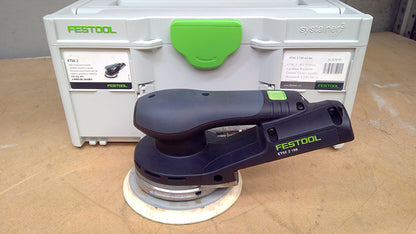 ETSC 2 18V 150mm Cordless Random Orbital 3.5mm Sander Bluetooth 4.0Ah Set Systainer - Ex-Demo