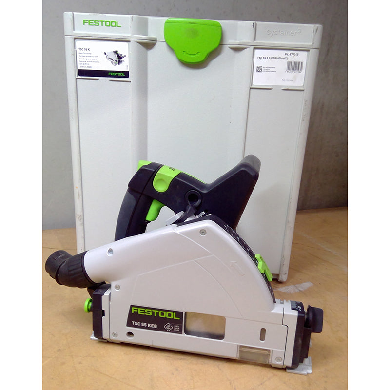 TSC 55K 18V 160mm Cordless Plunge Saw 5.0 Ah XL Set in Systainer - Ex-Demo
